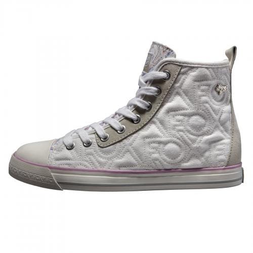 FOX G-E-FOOTWEAR WOMENS MAJESTIC HIGH WHITE/LIGHT PINK