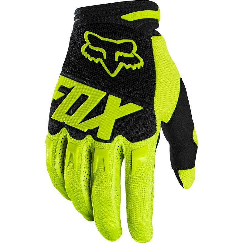 FOX DIRTPAW GLOVE - RACE [FLO YLW]