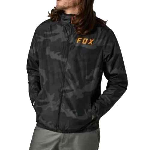 FOX CLEAN UP CAMO WINDBREAKER JKT [BLK CAM]