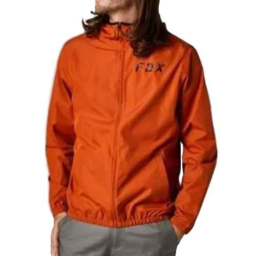 FOX CLEAN UP WINDBREAKER JKT [BRNT ORG]