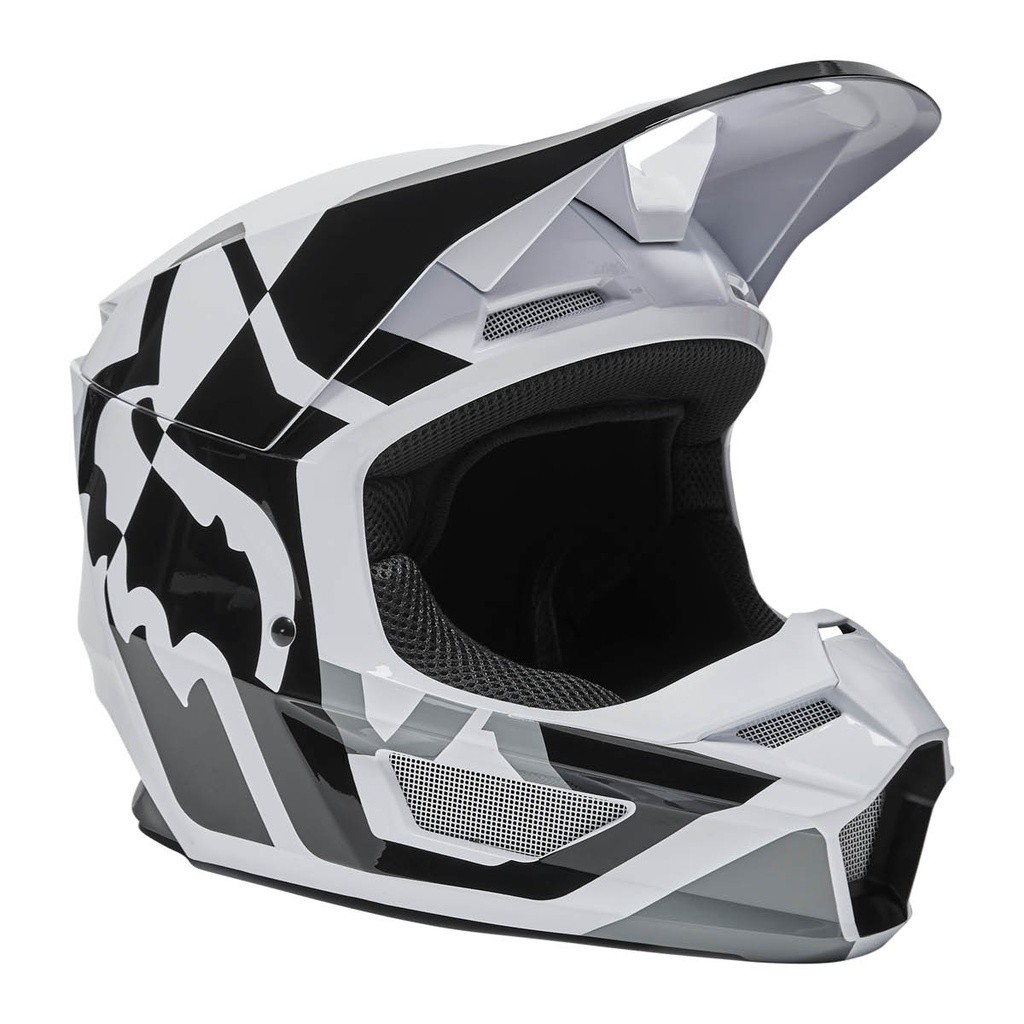 FOX V1 LUX HELMET, ECE [BLK/WHT]