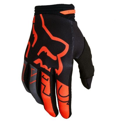 FOX 180 SKEW GLOVES BLK/ORG