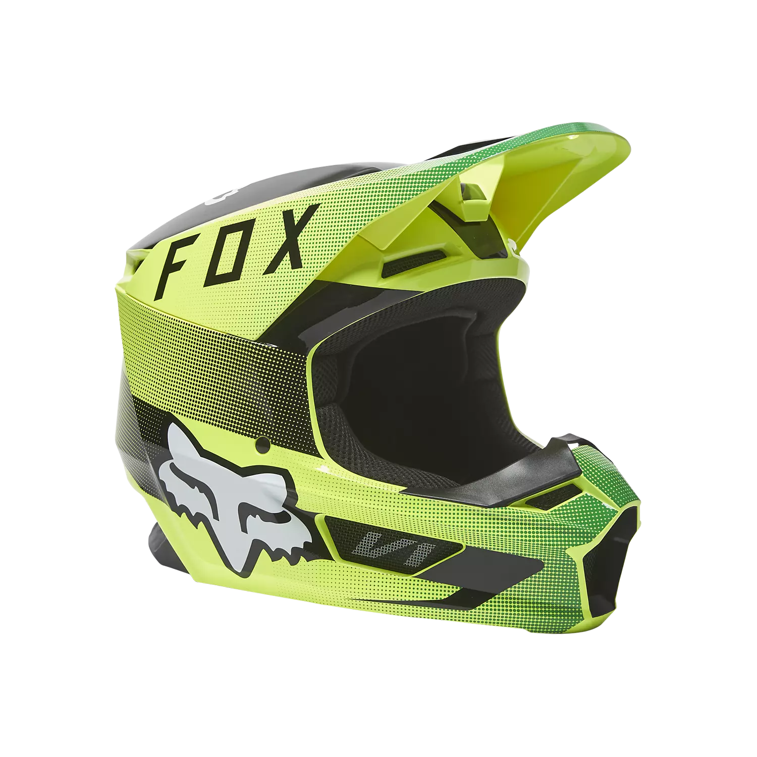 FOX V1 RIDL HELMET, ECE [FLO YLW]
