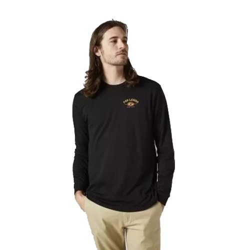 FOX AT BAY LS TECH TEE [BLK]