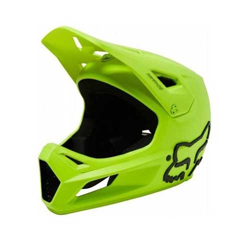 FOX YTH RAMPAGE HELMET, CE/CPSC [FLO YLW]