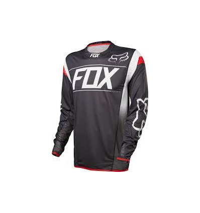 FOX MTB-FLEXAIR DH LS JERSEY BLACK/WHITE