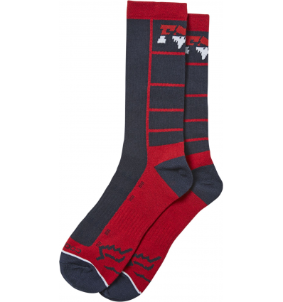 FOX LANE SPLITTER CREW SOCK [NVY/RD]