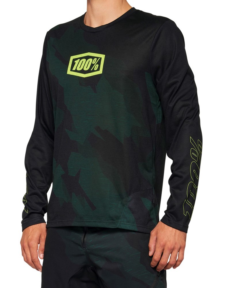 100% AIRMATIC LE Long Sleeve Jersey Black Camo