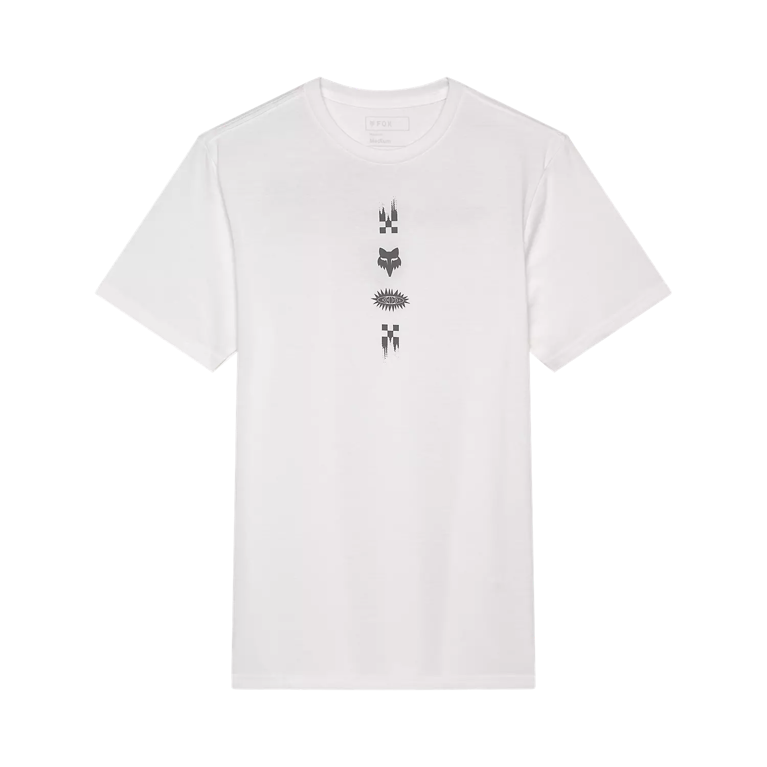 CHECKERED SS PREM TEE [OPT WHT]