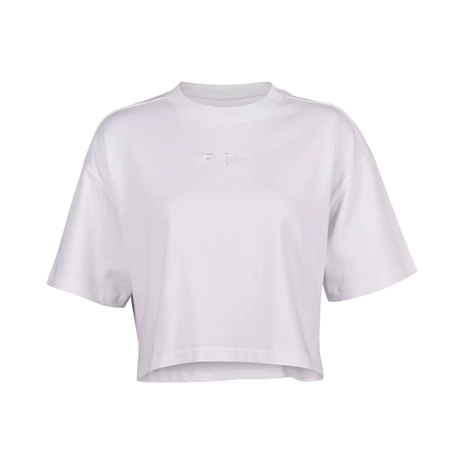 W WORDMARK OS CROP TEE [WHT]