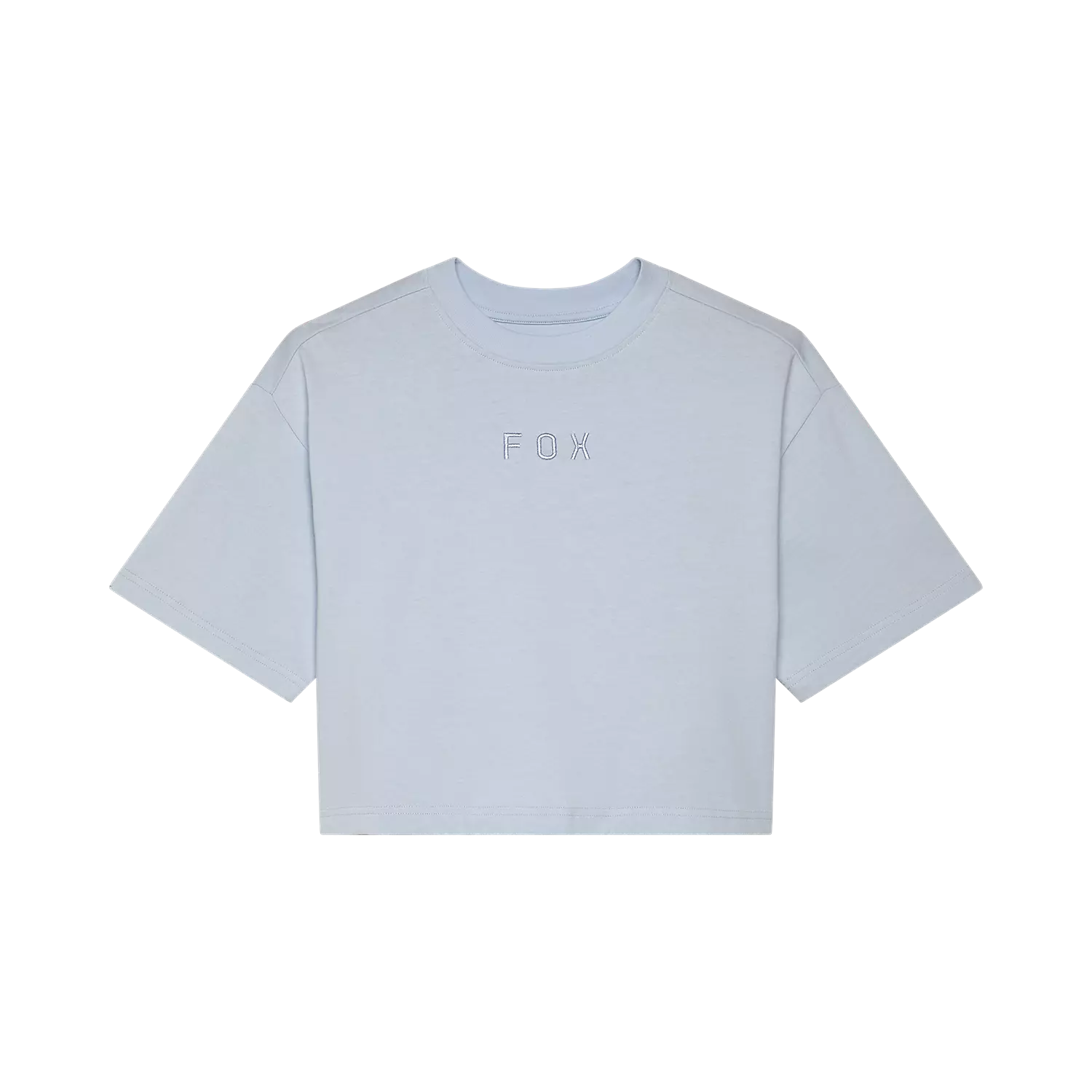 W WORDMARK OS CROP TEE [PL BLU]