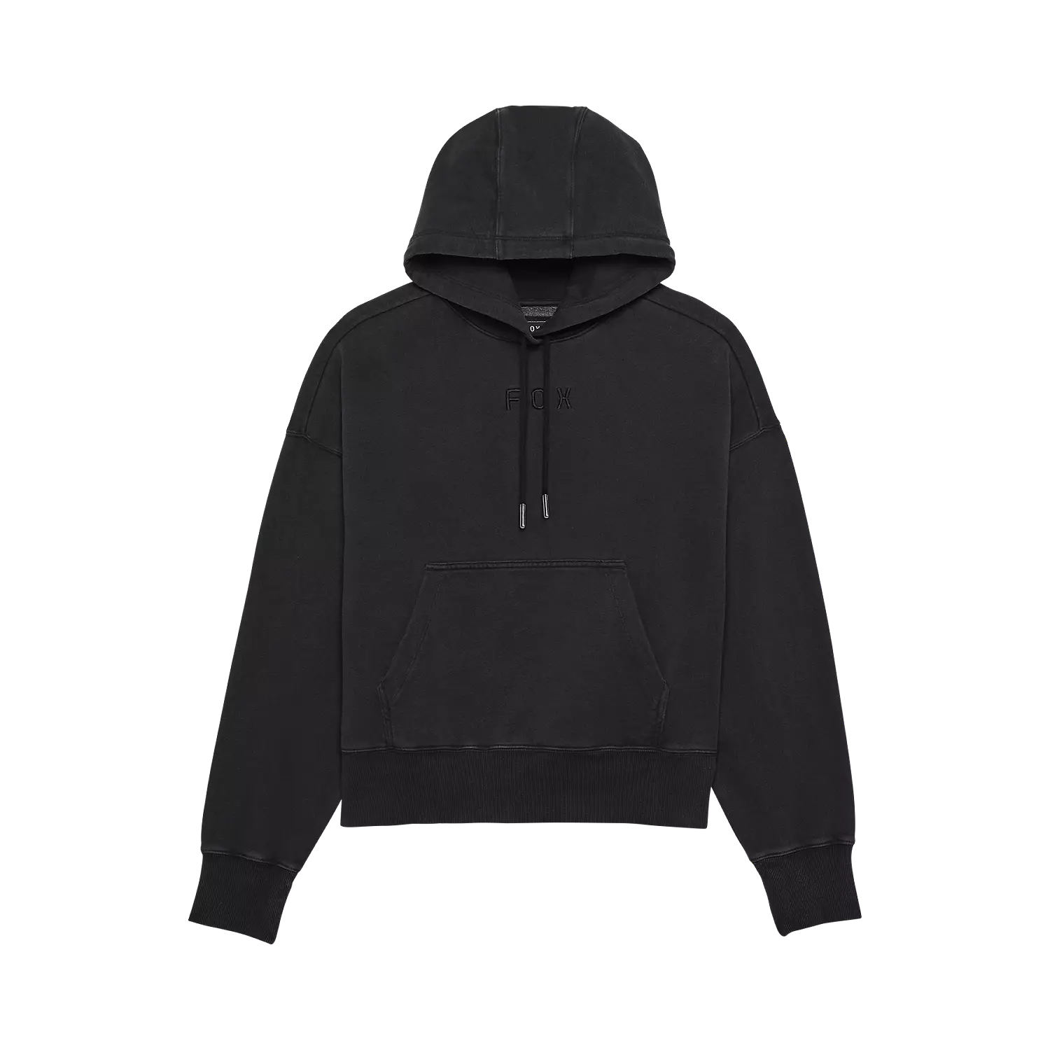 W WORDMARK OVERSIZED FLEECE PO [BLK]