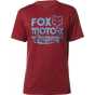 FOX SCRIPTED SS TEA HEATHER RED