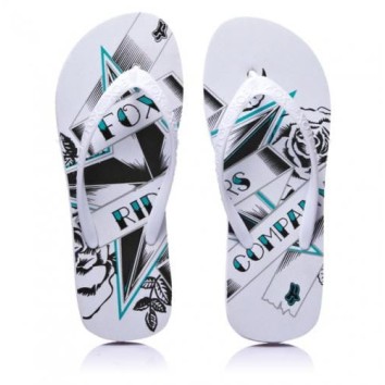 FOX SAMPLE GIRLS COCO LOCO FLIP FLOP WHT