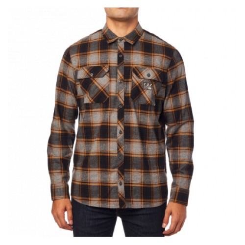 FOX TRAILDUST FLANNEL [HTR GRAPH]