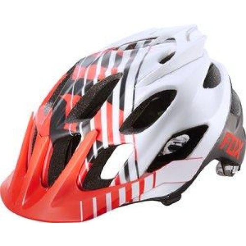 FOX MTB-HELMET FLUX SAVANT HELMET RED/WHITE