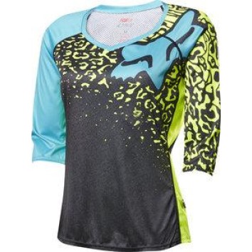 FOX MTB-JERSEY WOMENS LYNX 3/4 JERSEY FLORIDA YELLOW