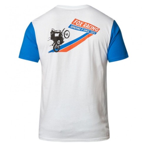 FOX SENDING IT SS PREMIUM TEE [WHT/BLU]