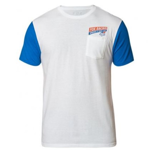 FOX SENDING IT SS PREMIUM TEE [WHT/BLU]
