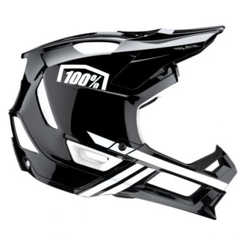 100% Trajecta Helmet W Fidlock Black/White