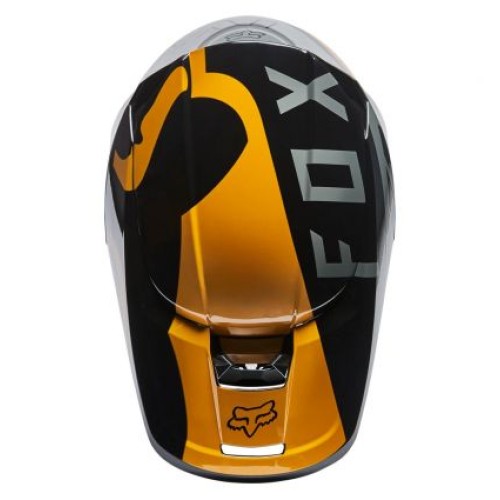 FOX V1 SKEW HELMET, ECE [BLK/GLD]
