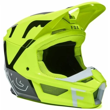 FOX V1 SKEW HELMET, ECE [FLO YLW]