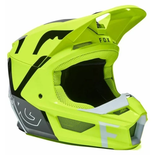 FOX V1 SKEW HELMET, ECE [FLO YLW]