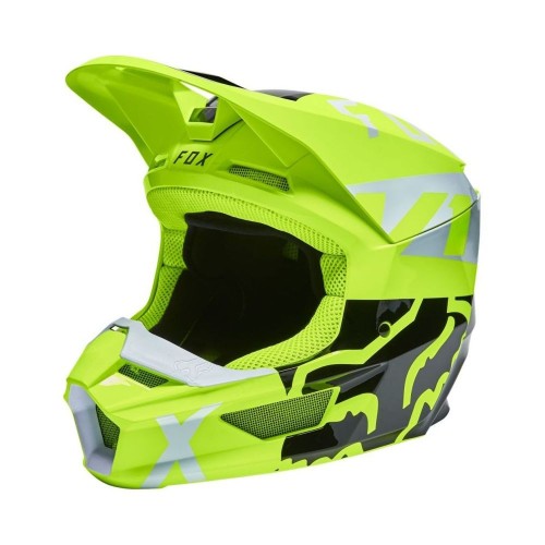 FOX V1 SKEW HELMET, ECE [FLO YLW]
