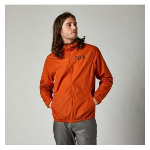 FOX CLEAN UP WINDBREAKER JKT [BRNT ORG]