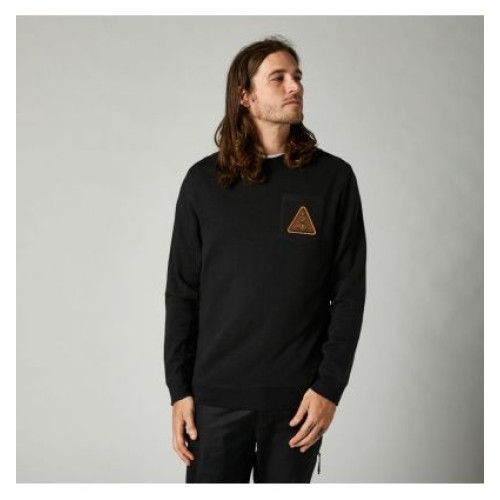 FOX SHINBONE CREW FLEECE [BLK]
