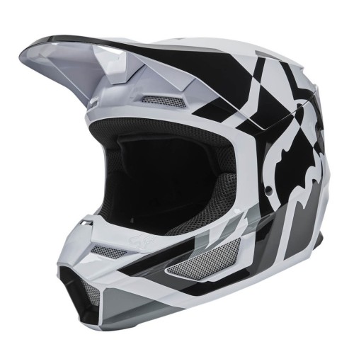 FOX V1 LUX HELMET, ECE [BLK/WHT]
