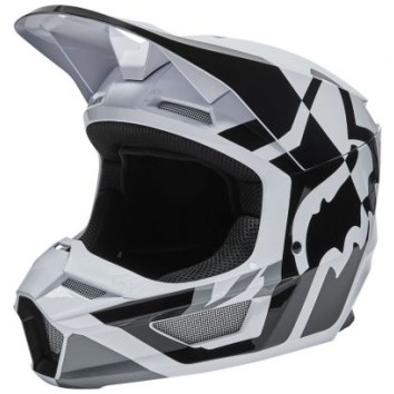FOX V1 LUX HELMET, ECE [BLK/WHT]