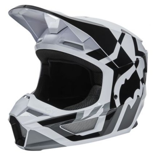 FOX V1 LUX HELMET, ECE [BLK/WHT]