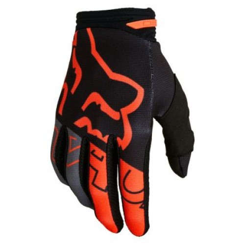 FOX 180 SKEW GLOVES BLK/ORG
