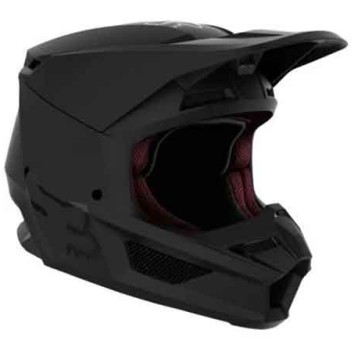 FOX YTH V1 MATTE BLACK HELMET, ECE [MT BLK]