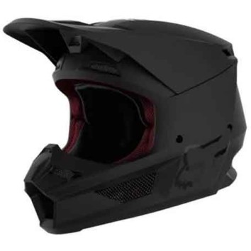 FOX YTH V1 MATTE BLACK HELMET, ECE [MT BLK]
