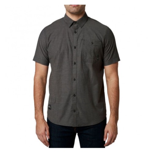 FOX BAJA SS WOVEN [HTR BLK]