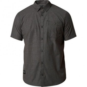 FOX BAJA SS WOVEN [HTR BLK]