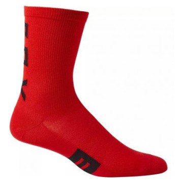 FOX 6" FLEXAIR MERINO SOCK [FLO RED]