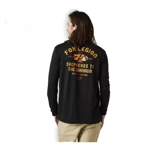 FOX AT BAY LS TECH TEE [BLK]