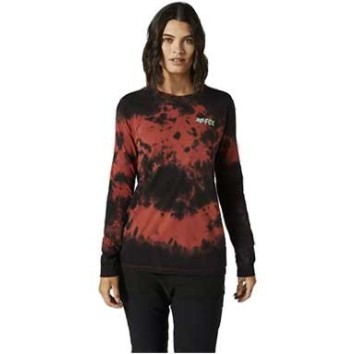 FOX BISCAYNE LS TEE [RD CLY]