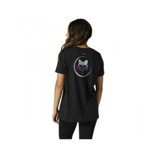 FOX WOMENS SKARZ SS TEE [BLK]