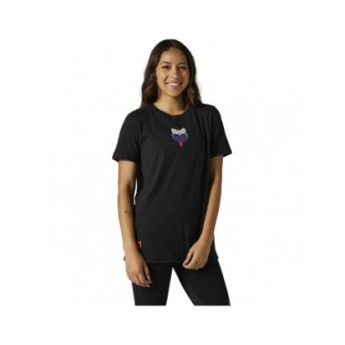 FOX WOMENS SKARZ SS TEE [BLK]