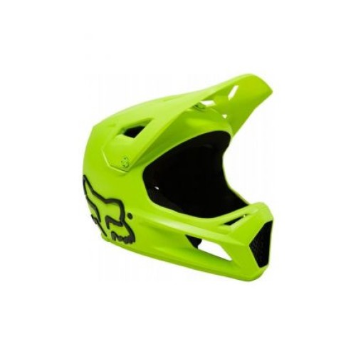 FOX YTH RAMPAGE HELMET, CE/CPSC [FLO YLW]