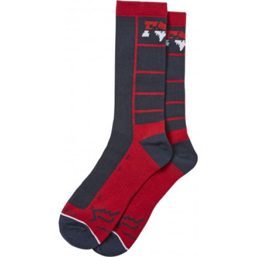 FOX LANE SPLITTER CREW SOCK [NVY/RD]