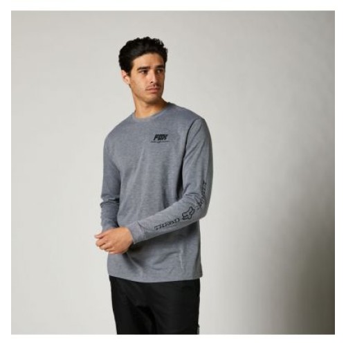 FOX TREAD LIGHTLY LS TECH TEE [HTR GRAPH]