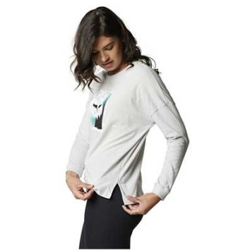 FOX DETONATE LS KNIT TOP [LT GRY]