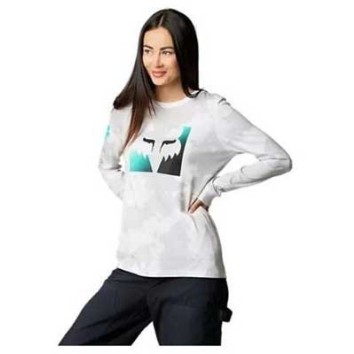 FOX DETONATE LS TEE [WHT/GRY]