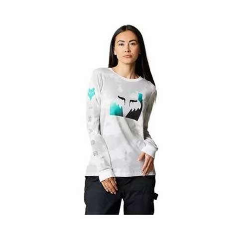 FOX DETONATE LS TEE [WHT/GRY]