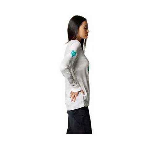FOX DETONATE LS TEE [WHT/GRY]